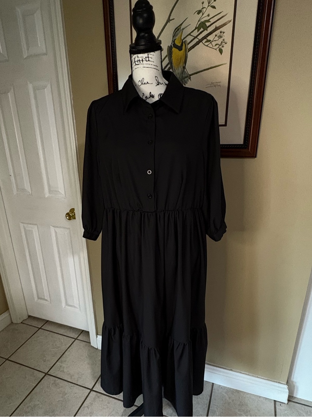 5/$15 New Black Dress Long 1X Ladies XL